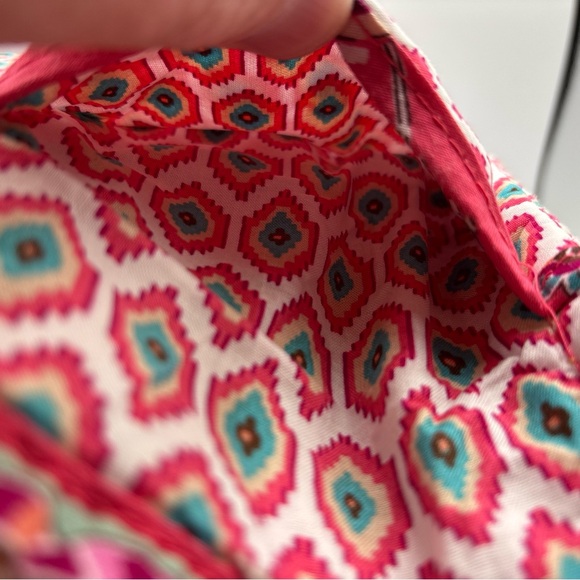 Vera Bradley Call Me Coral Medium Quilted Ret Pattern Toggle Shoulder/Tote Bag - Picture 11 of 16